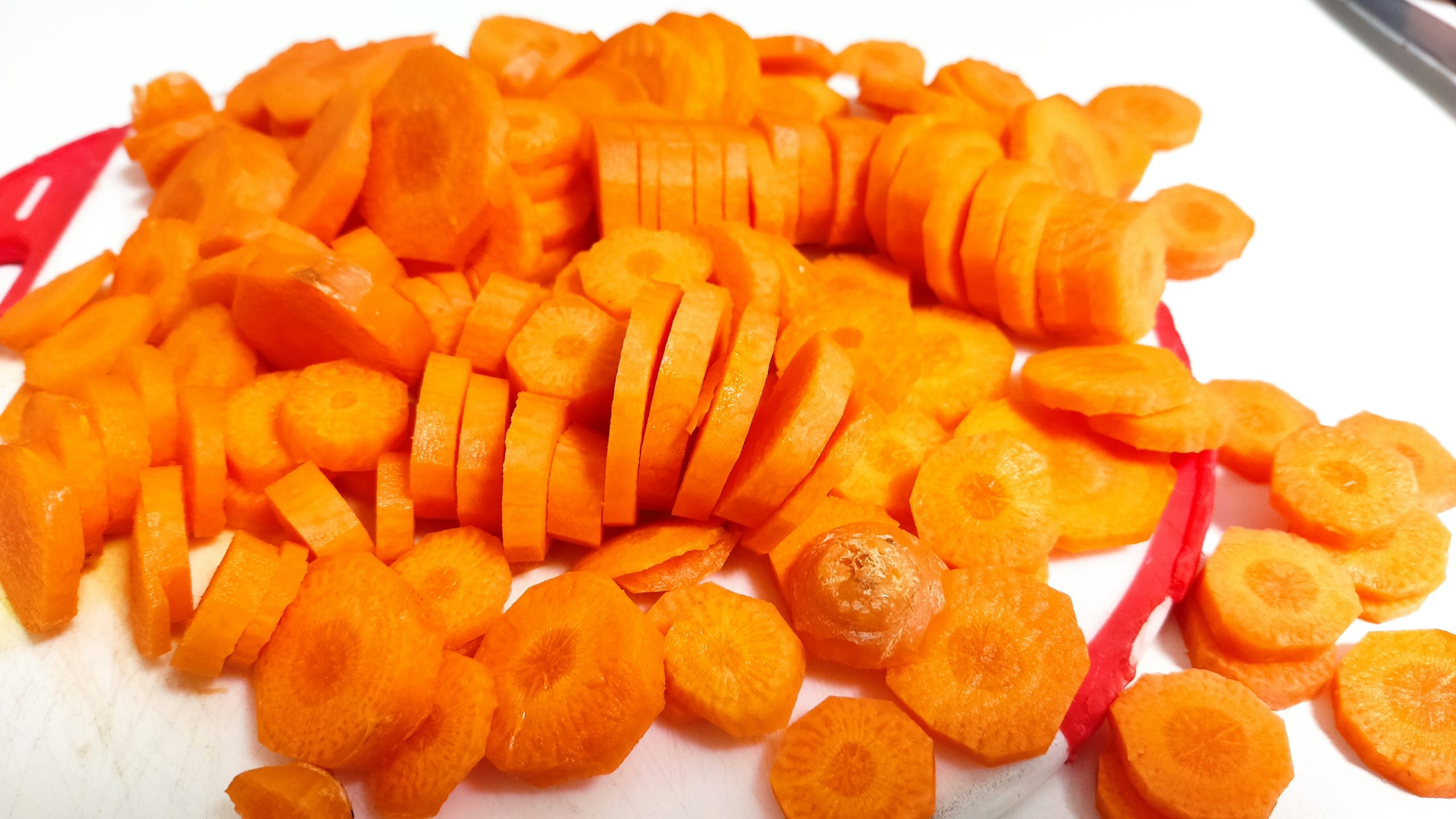 Zanahorias en rodajas